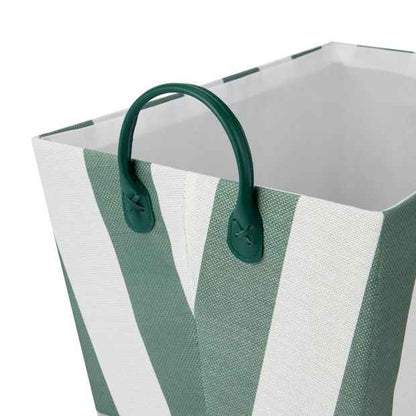 Anko Tapered Basket - Green Stripe