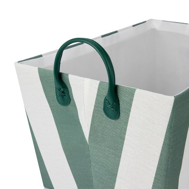 Anko Tapered Basket - Green Stripe