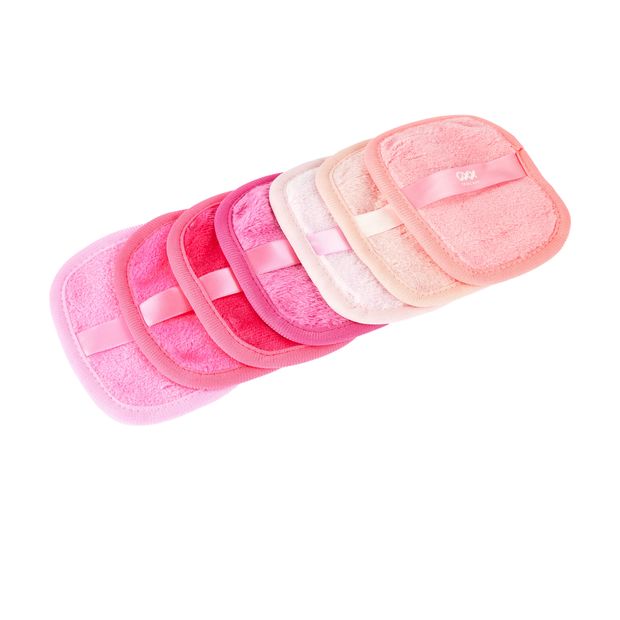 OXX Skincare 7 Pack Makeup Eraser Cleansing Cloth - Pink