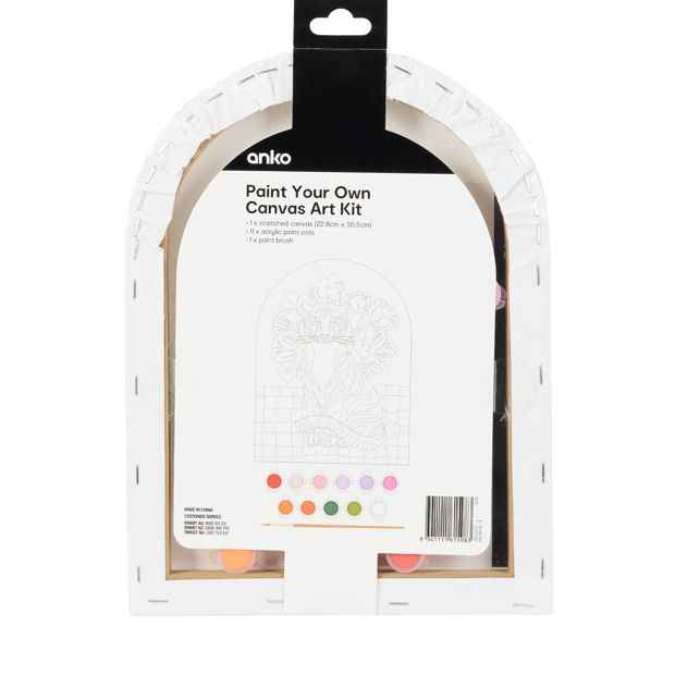Anko Paint Your Own Canvas Art Kit- Tiger