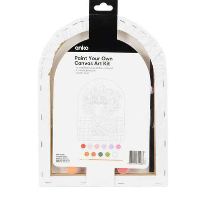 Anko Paint Your Own Canvas Art Kit- Tiger