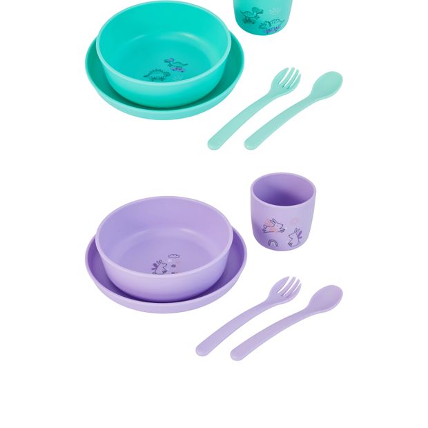 Anko 5 Piece Toddler Feeding Set - Assorted
