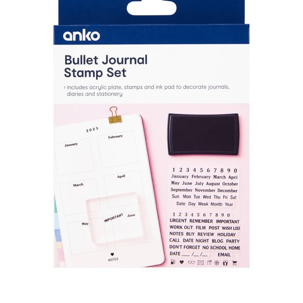 Anko Bullet Journal Stamp Set