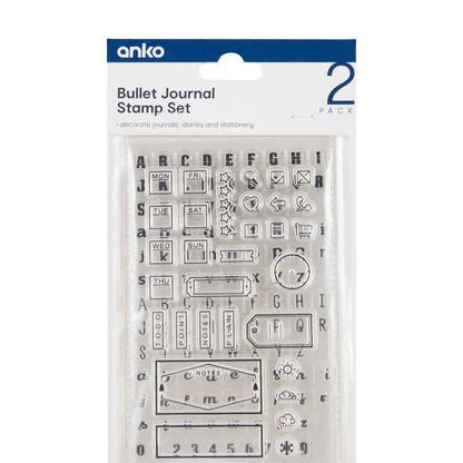 Anko 2 Pack Bullet Journal Stamp Set