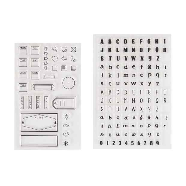 Anko 2 Pack Bullet Journal Stamp Set