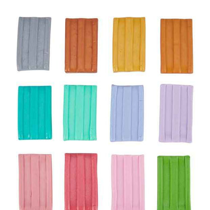 Anko 12 Pack Polymer Clay - Metallic Tones