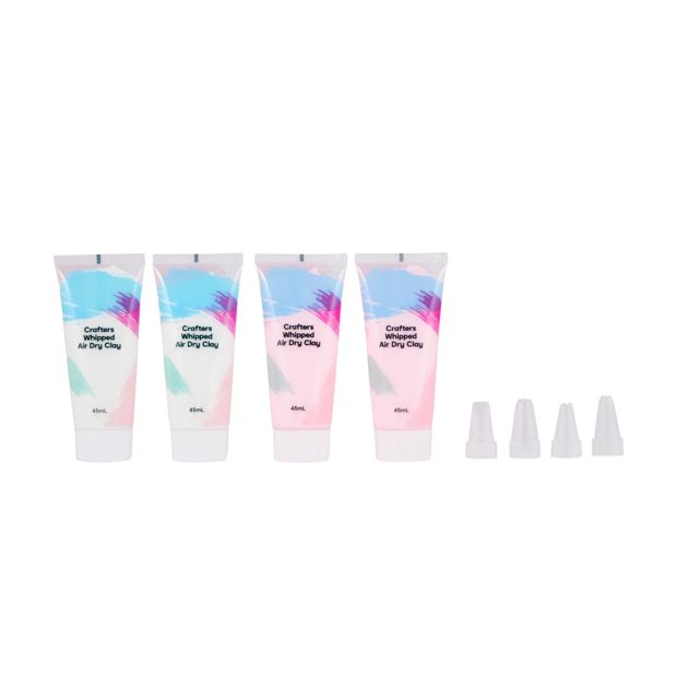 Anko 4 Pack Crafters Whipped Air Dry Clay