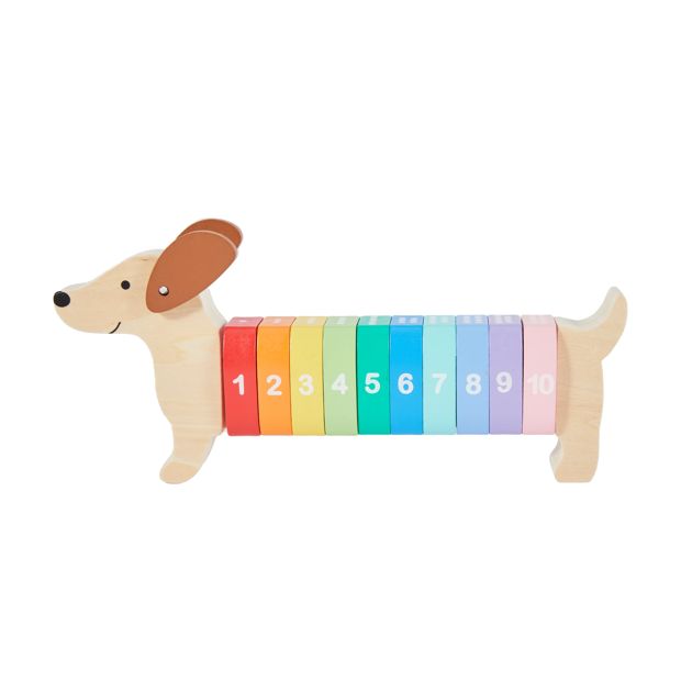 Anko Wooden Play Count and Stack Dog