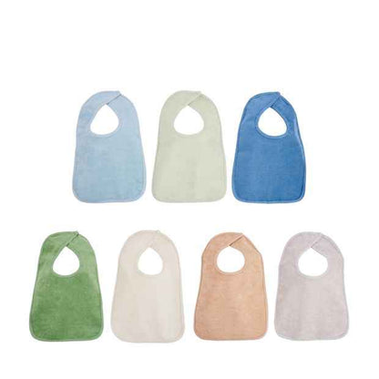 7 Pack Baby Bibs with Touch Fastener