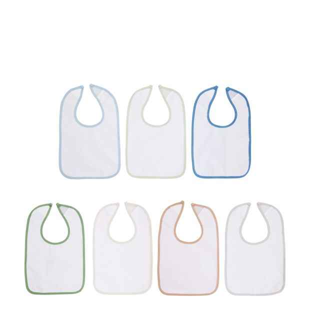 7 Pack Baby Bibs with Touch Fastener
