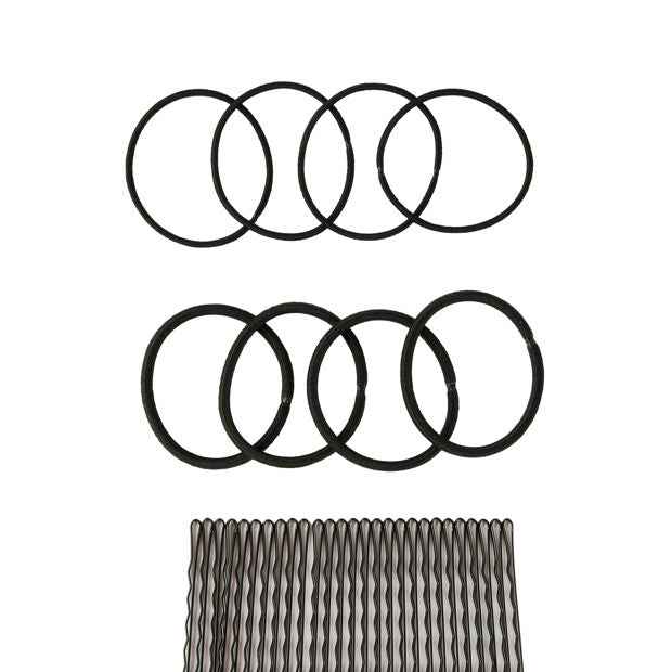 OXX Haircare Hair Elastics and Bobby Pin Container