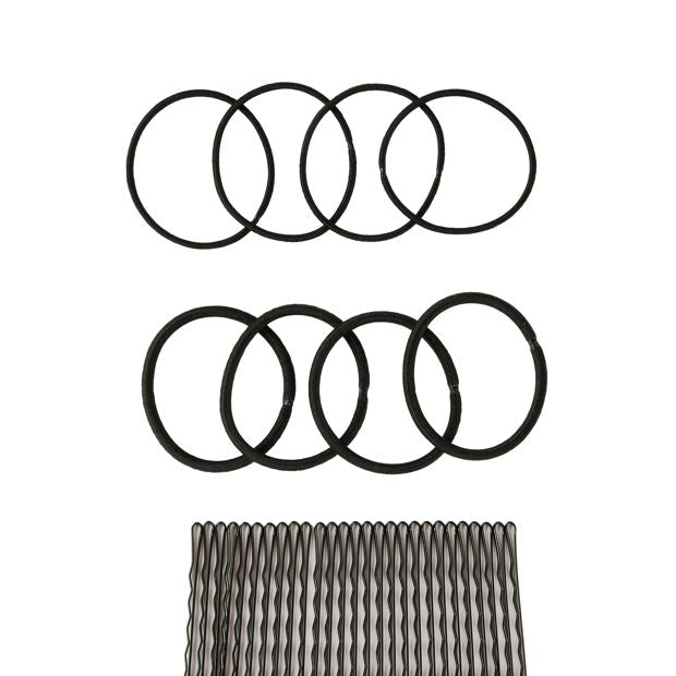 OXX Haircare Hair Elastics and Bobby Pin Container