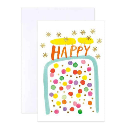 12 Pack Watercolour Birthday Cards - Blank Inside