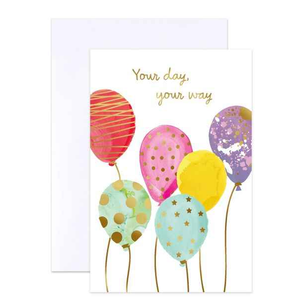 12 Pack Watercolour Birthday Cards - Blank Inside
