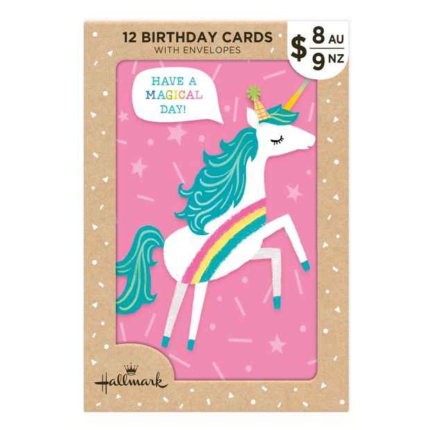 12 Pack Birthday Cards - Animal Designs
