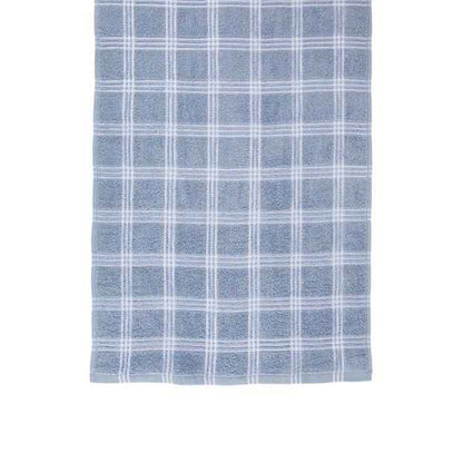 Anko 4 Pack Blue Check Terry Tea Towel