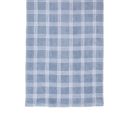 Anko 4 Pack Blue Check Terry Tea Towel