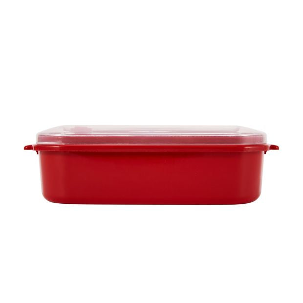 Anko Set of 3 Food Storage Containers - Red