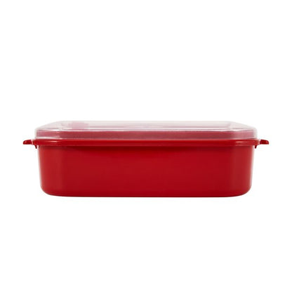 Anko Set of 3 Food Storage Containers - Red