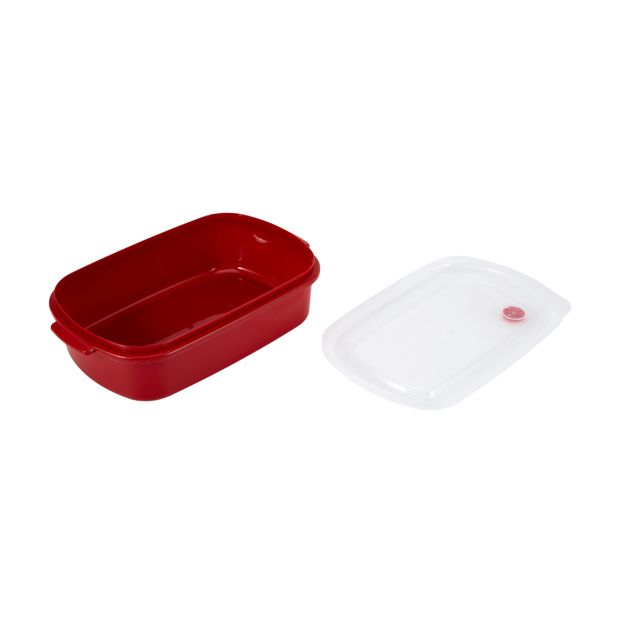 Anko Set of 3 Food Storage Containers - Red