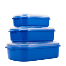 Anko Set of 3 Food Storage Containers - Blue