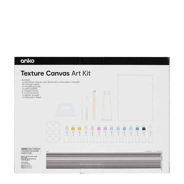 Textured Canvas Painting and Sculpting Art Set