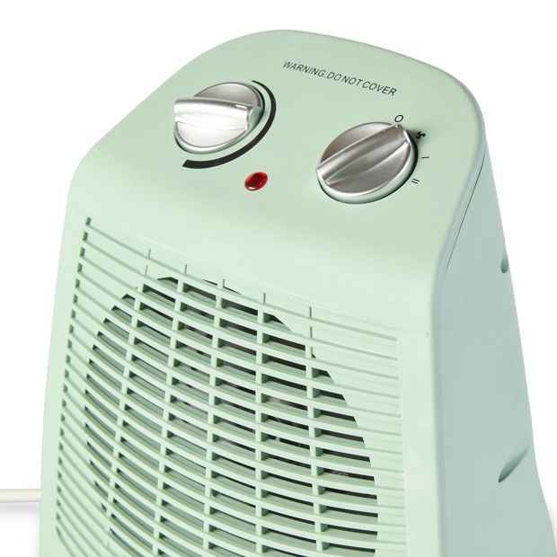 Anko Oscillating Fan Heater - Green