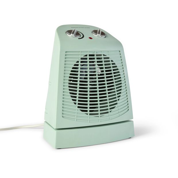 Anko Oscillating Fan Heater - Green