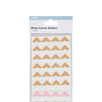 Adhesive Photo Corners for Albums & Crafts