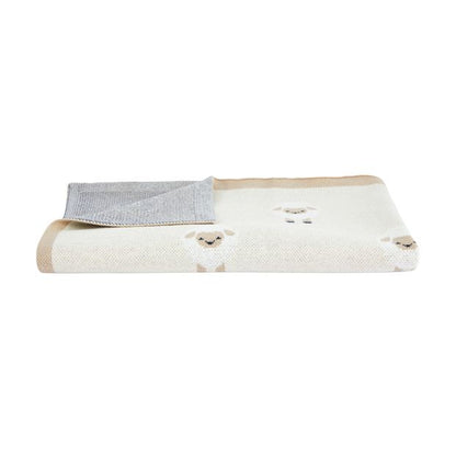 Anko Cotton Knitted Blanket - Sheep