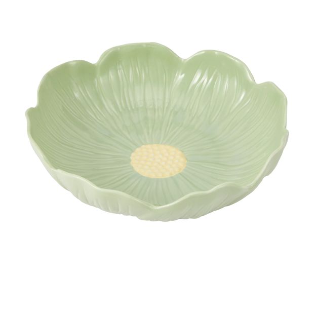 Anko Green Large Floral Bowl