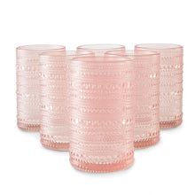 Anko 6 Pink Pearls Highball Glasses