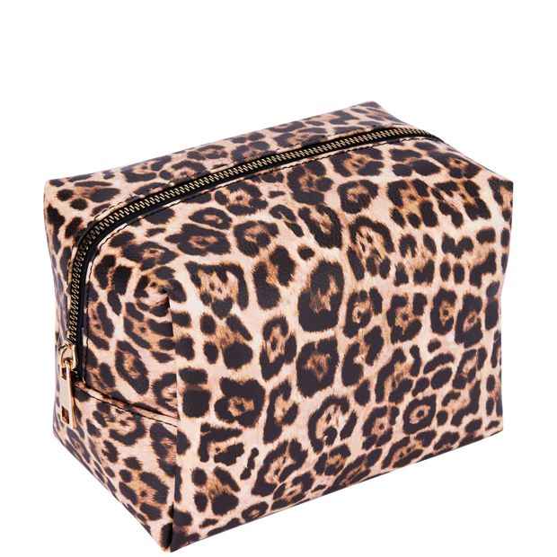 OXX Cosmetics Makeup Bag - Leopard
