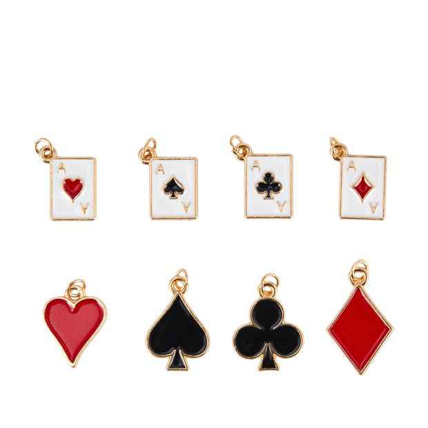 Anko 8 Pack Jewellery Making Charms - Playing Cards