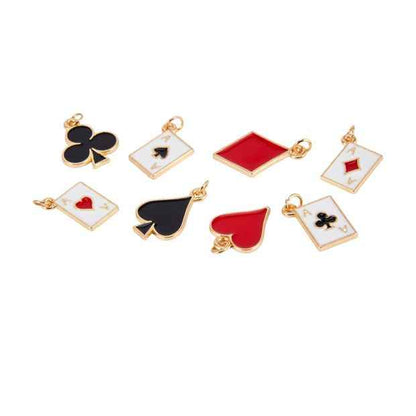 Anko 8 Pack Jewellery Making Charms - Playing Cards