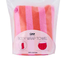 OXX Bodycare Cotton Body Wrap Towel - Pink and Orange