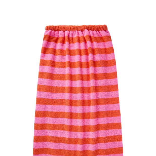 OXX Bodycare Cotton Body Wrap Towel - Pink and Orange