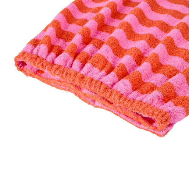OXX Bodycare Cotton Body Wrap Towel - Pink and Orange
