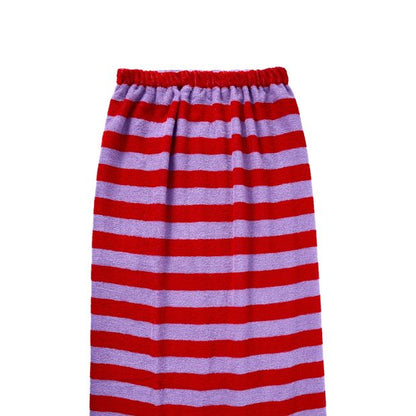 OXX Bodycare Cotton Body Wrap Towel - Purple and Red
