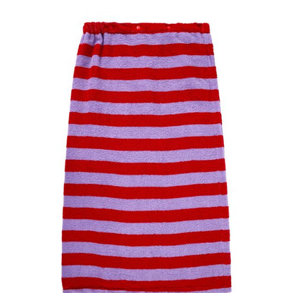 OXX Bodycare Cotton Body Wrap Towel - Purple and Red