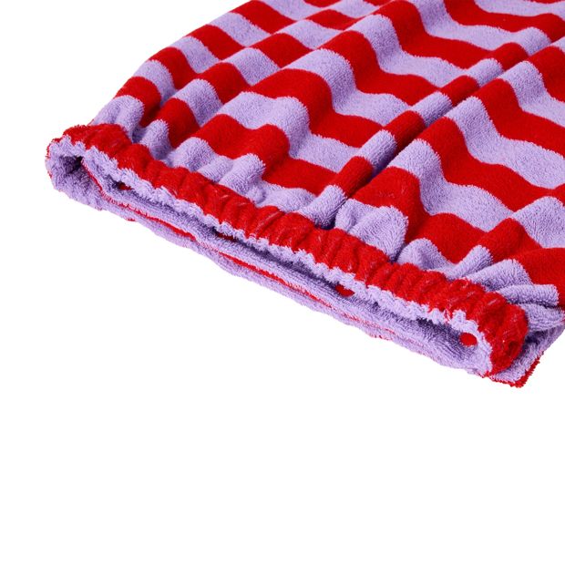 OXX Bodycare Cotton Body Wrap Towel - Purple and Red