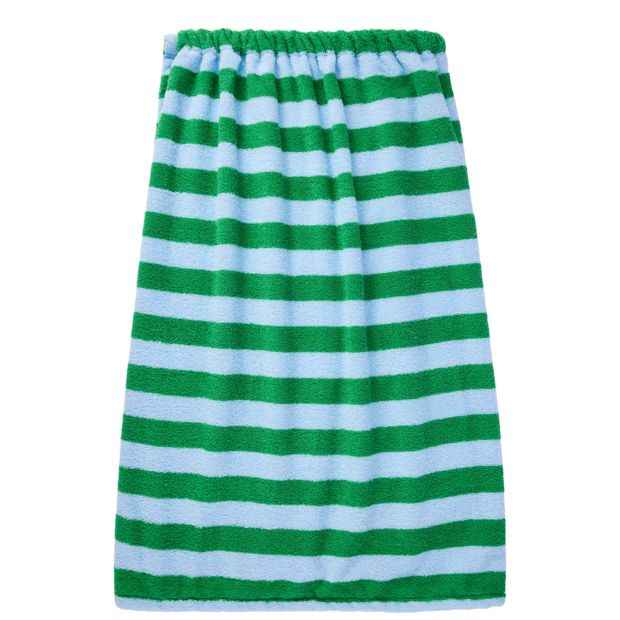 OXX Bodycare Cotton Body Wrap Towel - Blue and Green