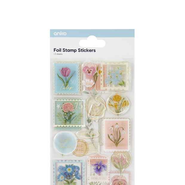 Decorative Foil Stamp Stickers - Vintage Design