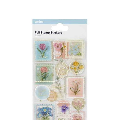 Decorative Foil Stamp Stickers - Vintage Design