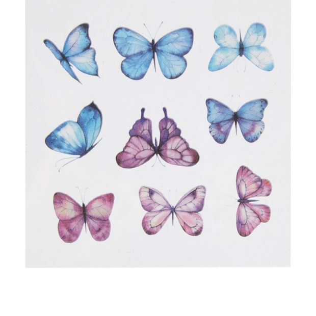 Anko 100 Piece Deco Sticker Set - Butterfly