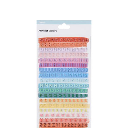 Anko Alphabet Stickers - Colours