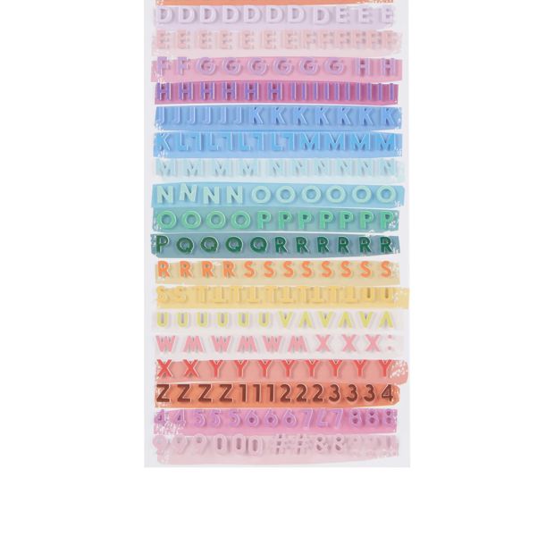 Anko Alphabet Stickers - Colours