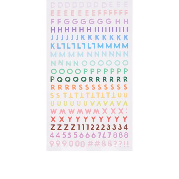 Anko Alphabet Stickers - Colours