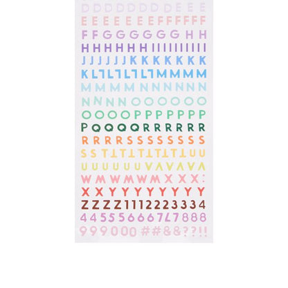 Anko Alphabet Stickers - Colours