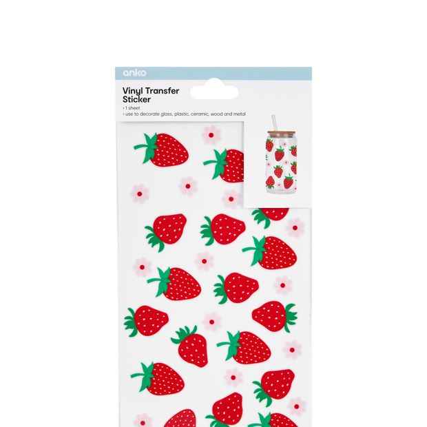 Anko Vinyl Transfer Sticker - Strawberry
